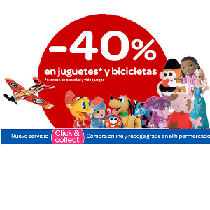 sangre etiqueta Marinero Carrefour te da el 40% de descuento en Juguetes y Bicicletas