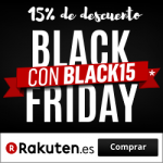 Black Friday de Rakuten con el 15% de descuento en cualquier compra
