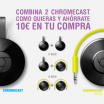 Ahorra 10€ al comprar dos Google Chromecast en PcComponentes